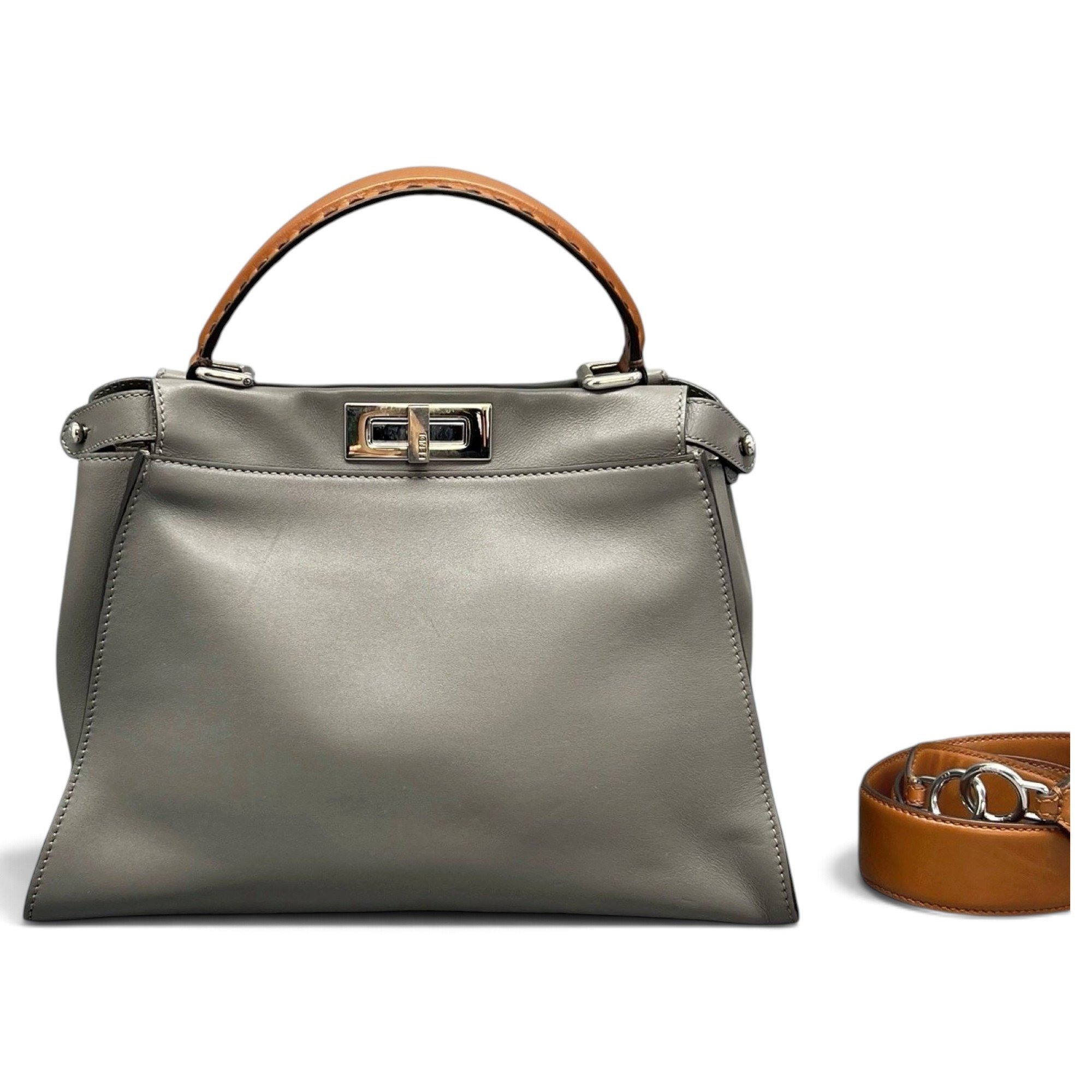 Peekaboo leather handbag
