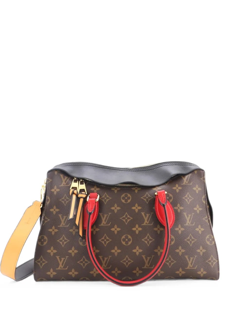 Tuileries Handbag Monogram Canvas with Leather satchel