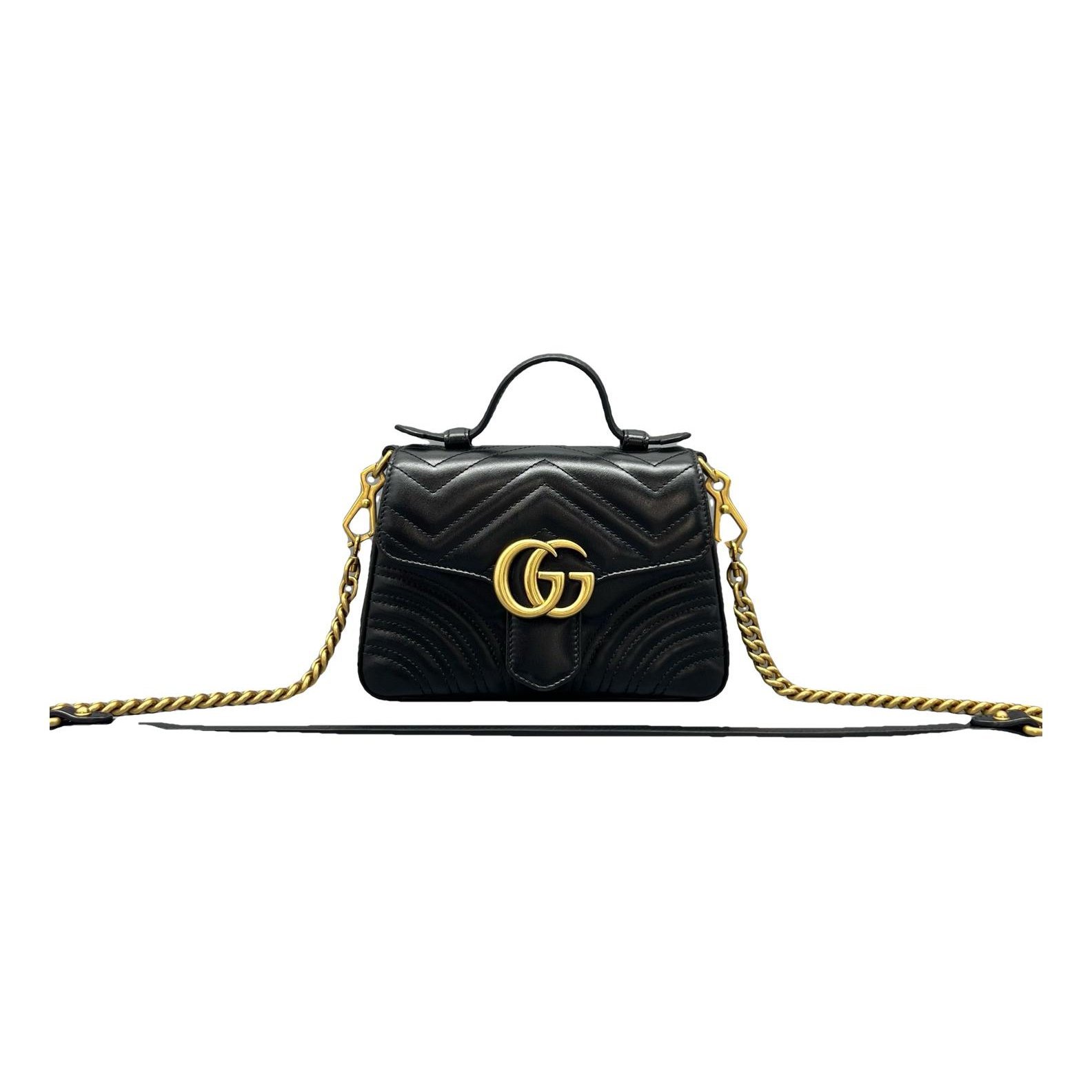GG Marmont Flap leather handbag