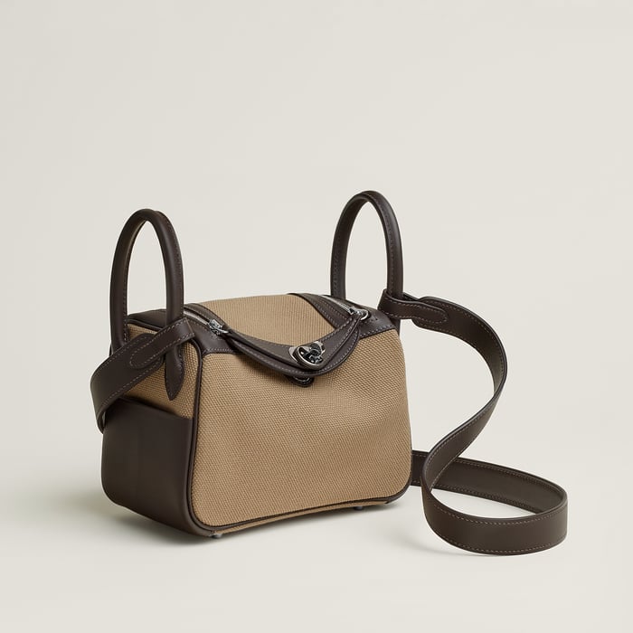Lindy II Mini Bag Toile & Cuir