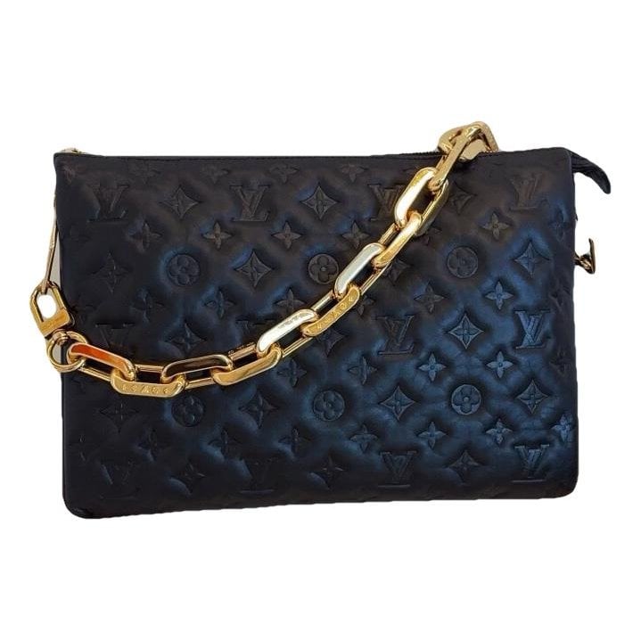 Coussin leather handbag