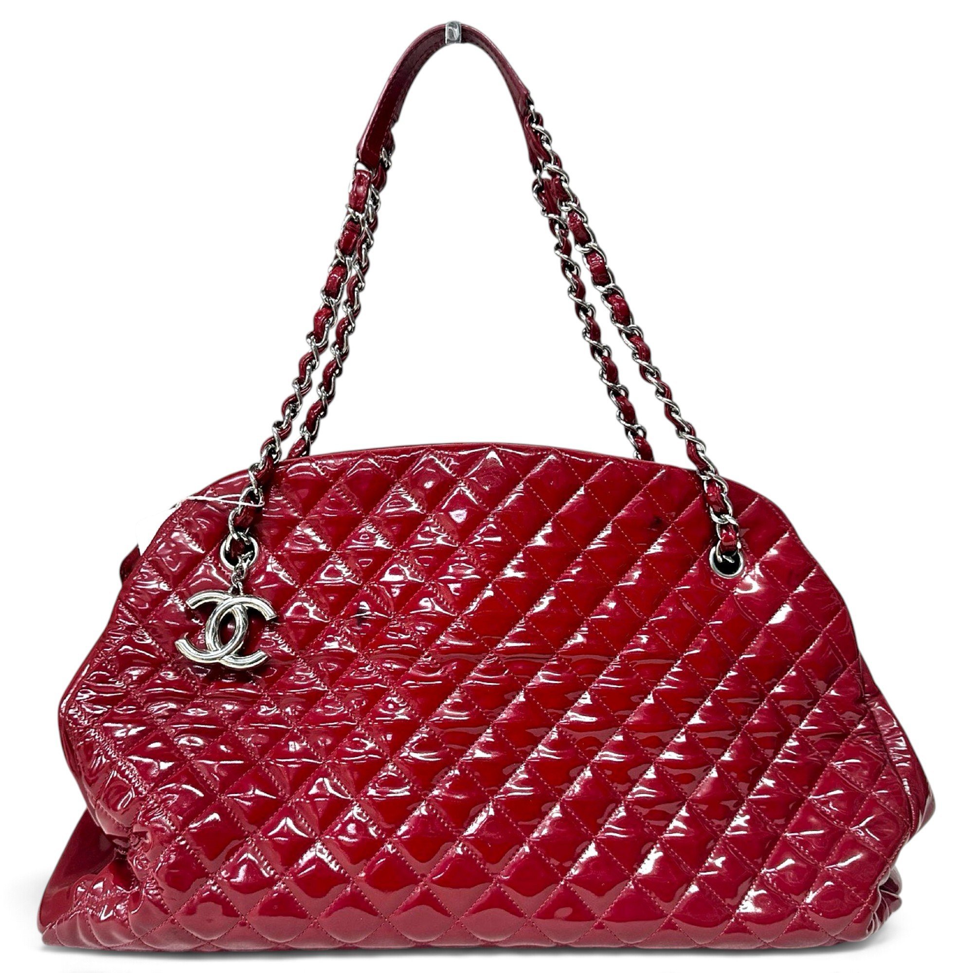 Patent leather handbag