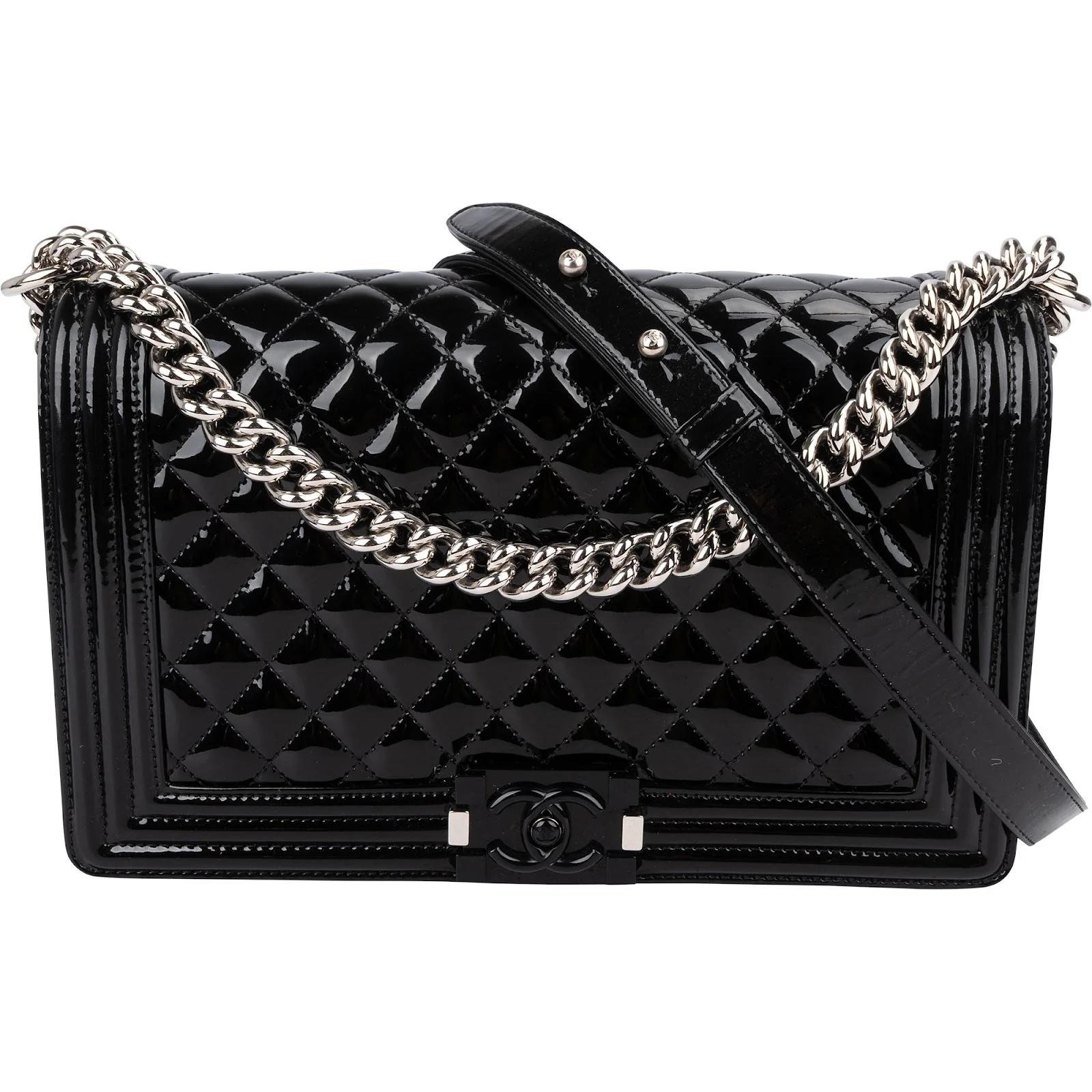 Boy patent leather crossbody bag
