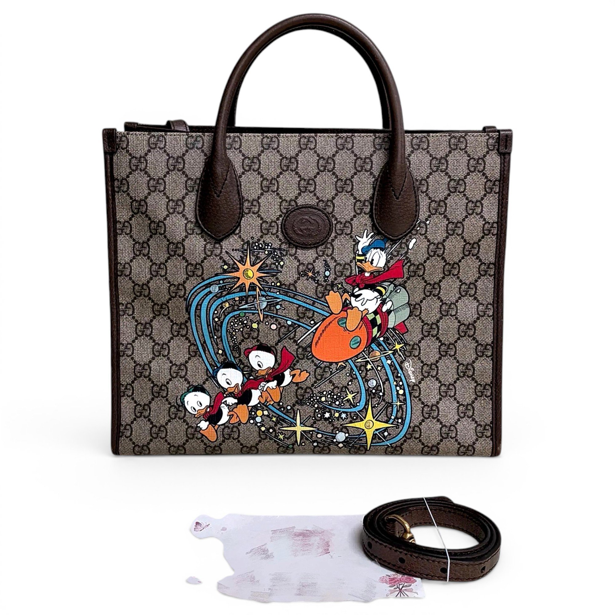 Ophidia Top Handle vinyl handbag