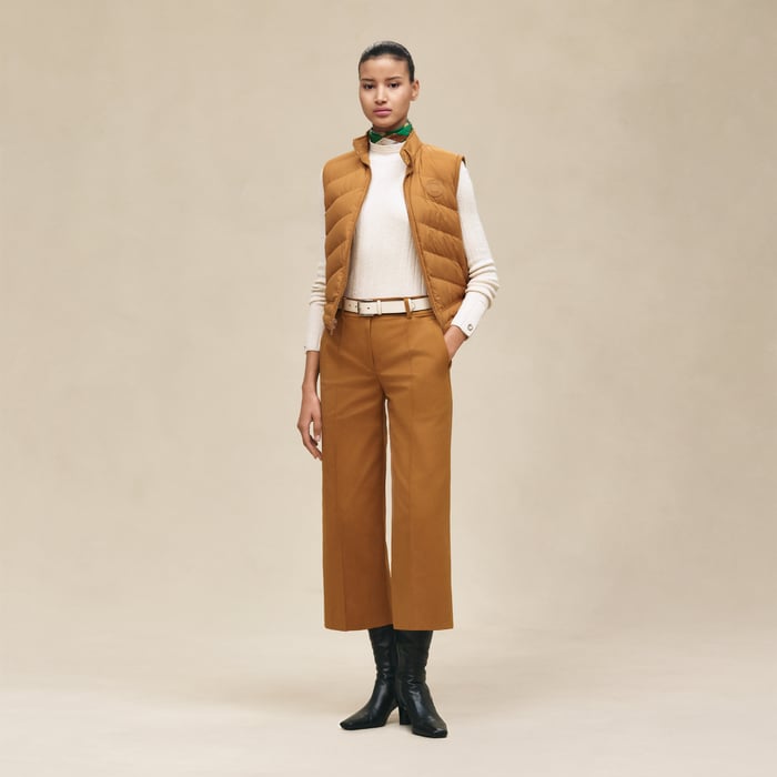Marron Ocre Cropped Pants