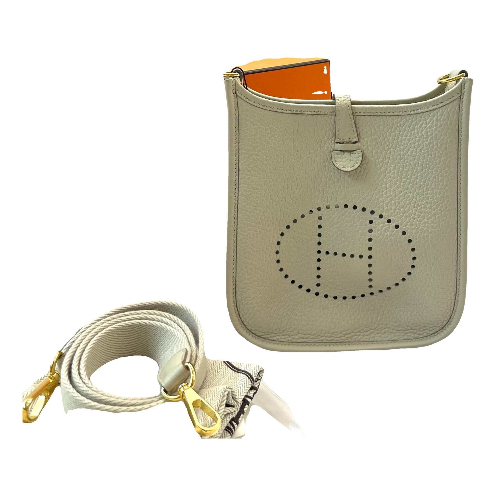 Hermes Evelyne Handbag Clemence Leather