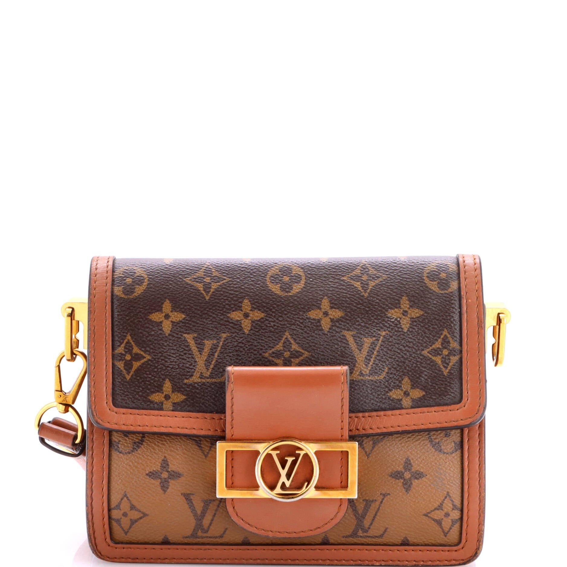 Dauphine Shoulder Bag Reverse Monogram Canvas Mini