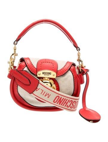 Moschino Canvas Shoulder Bag