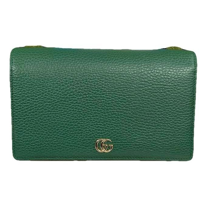 Leather clutch bag