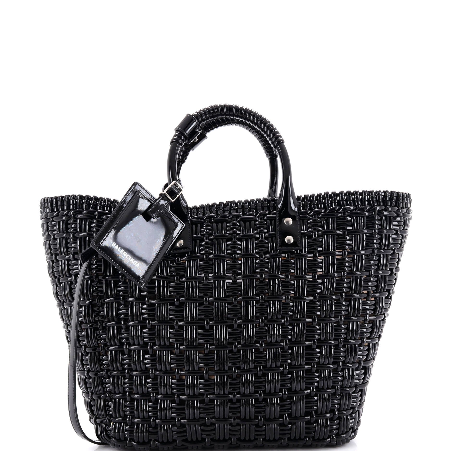 Bistro Panier Bag Woven Faux Leather Small