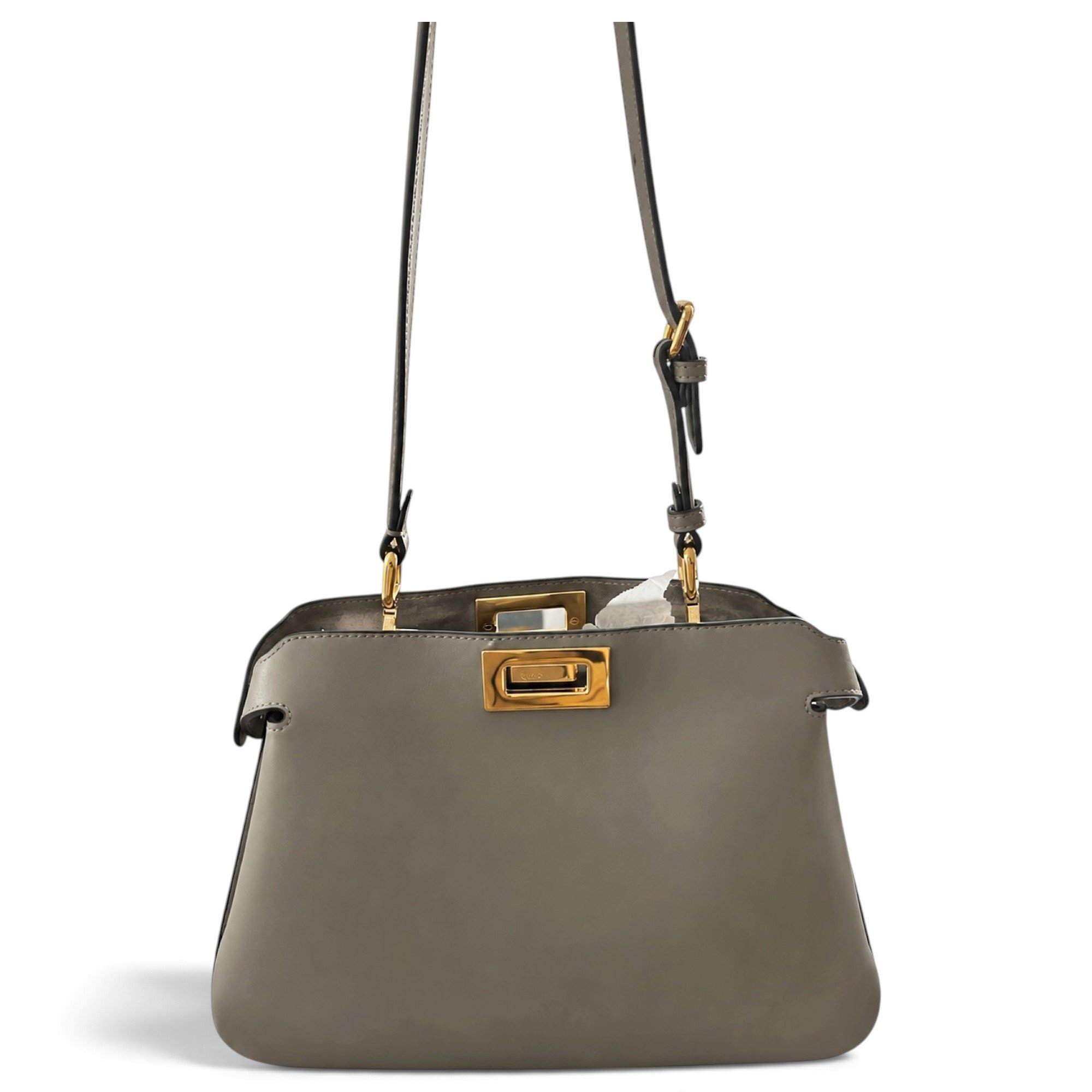 Peekaboo leather handbag