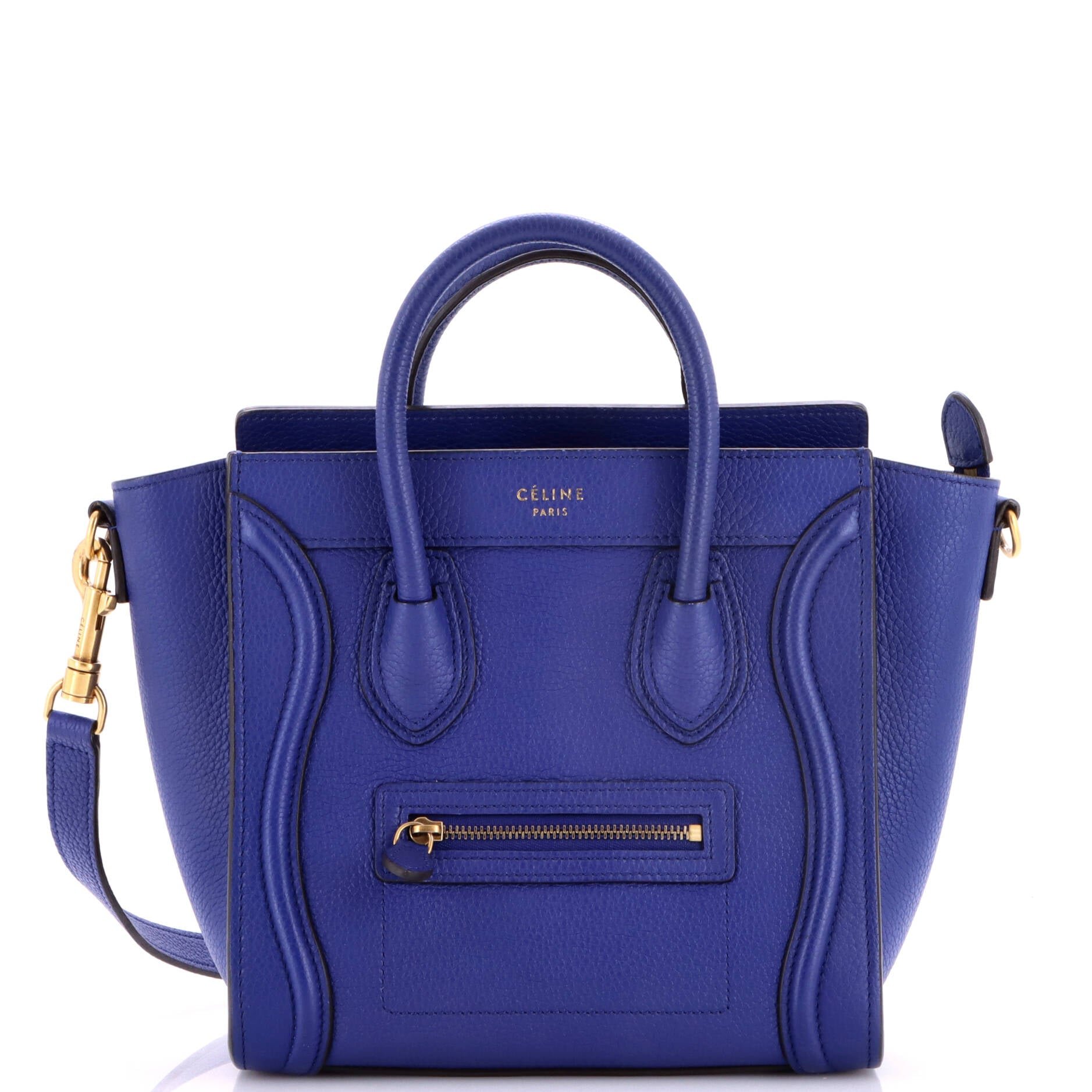 Luggage Bag Grainy Leather Nano