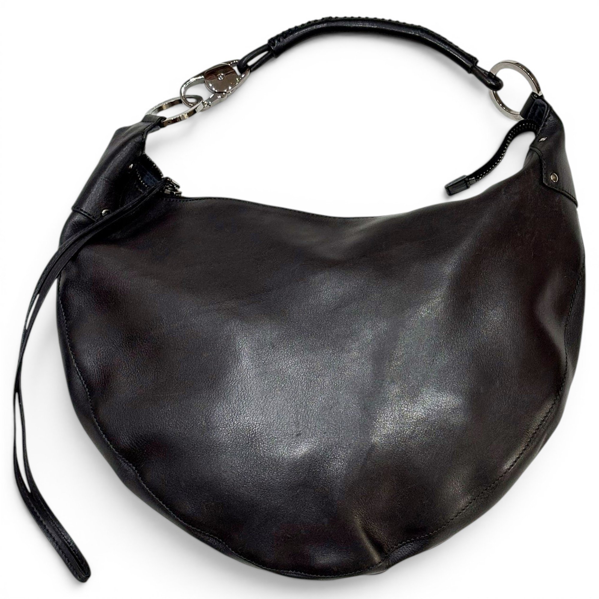 Hobo leather handbag