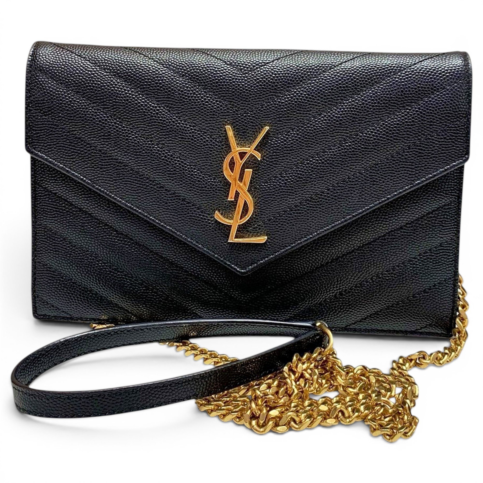 Portefeuille enveloppe leather handbag