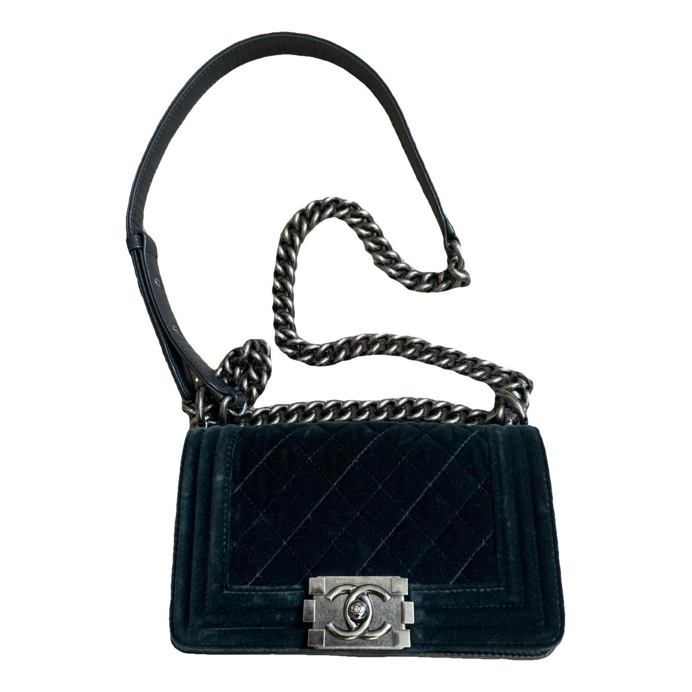 Boy velvet crossbody bag