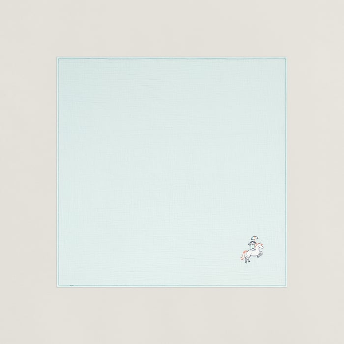 Vert Aqua Cabriole Swaddling Cloth