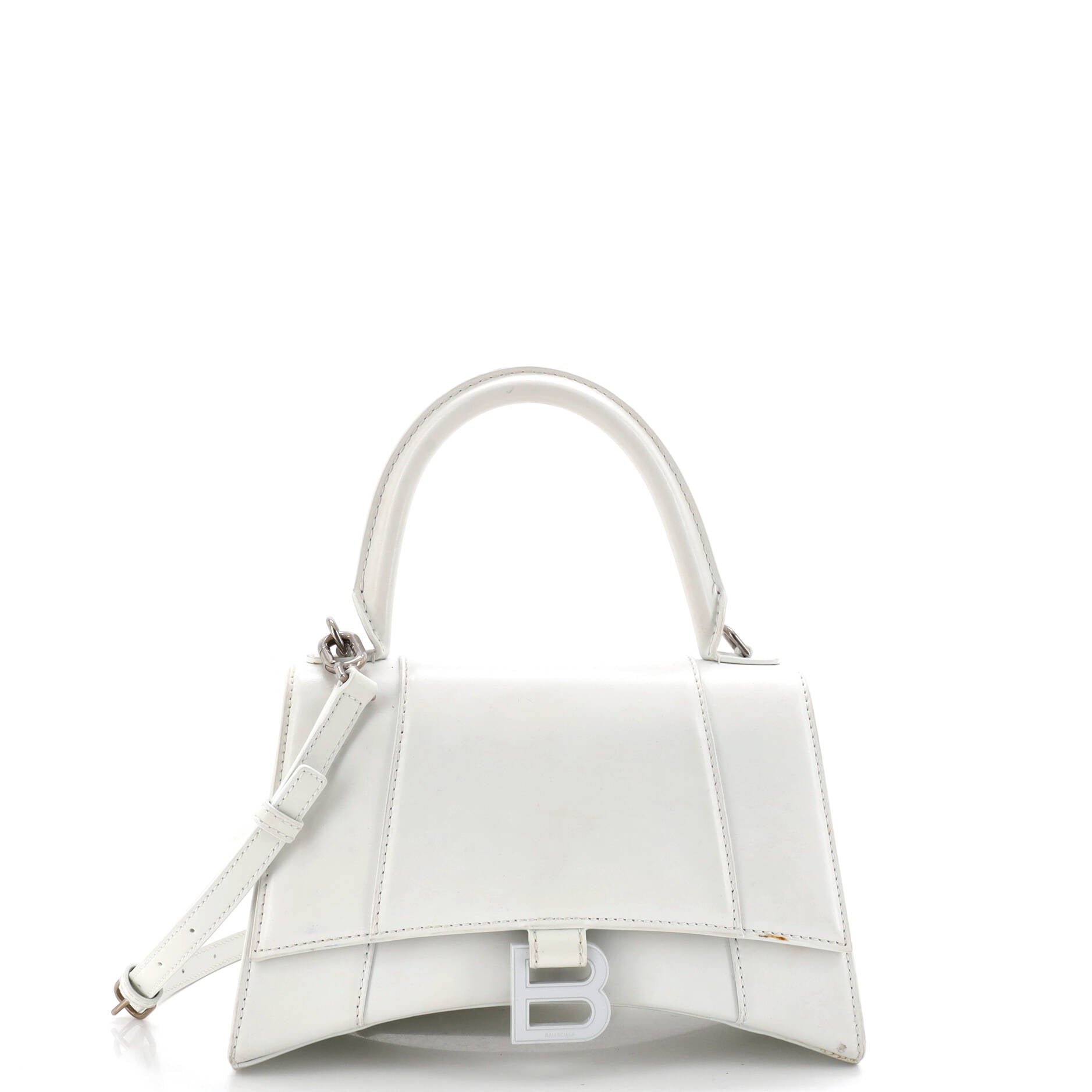Balenciaga Hourglass Top Handle Bag Leather Small