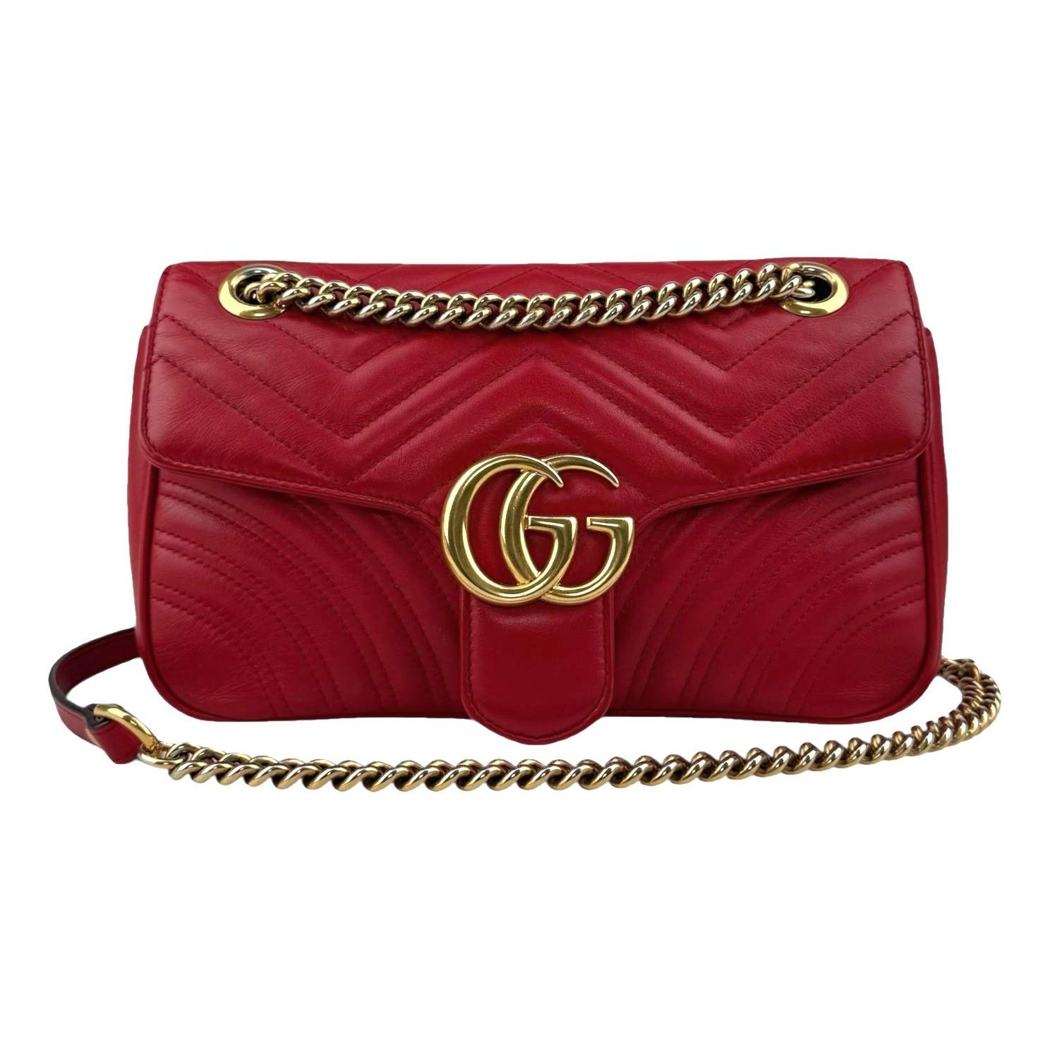 GG Marmont Flap leather handbag