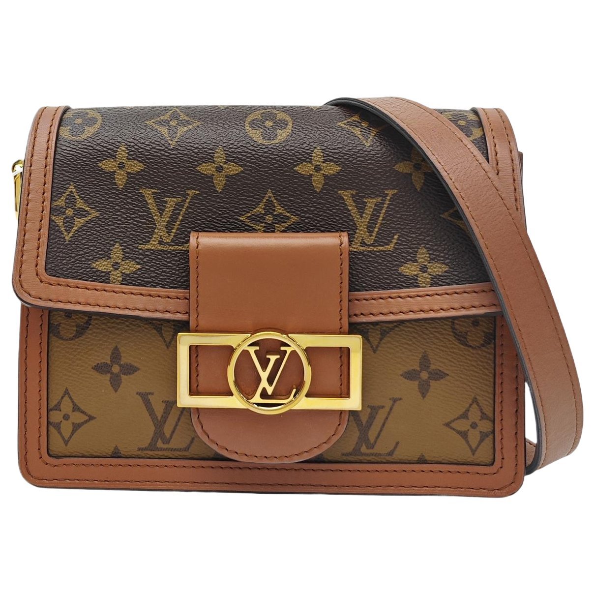 Dauphine leather handbag