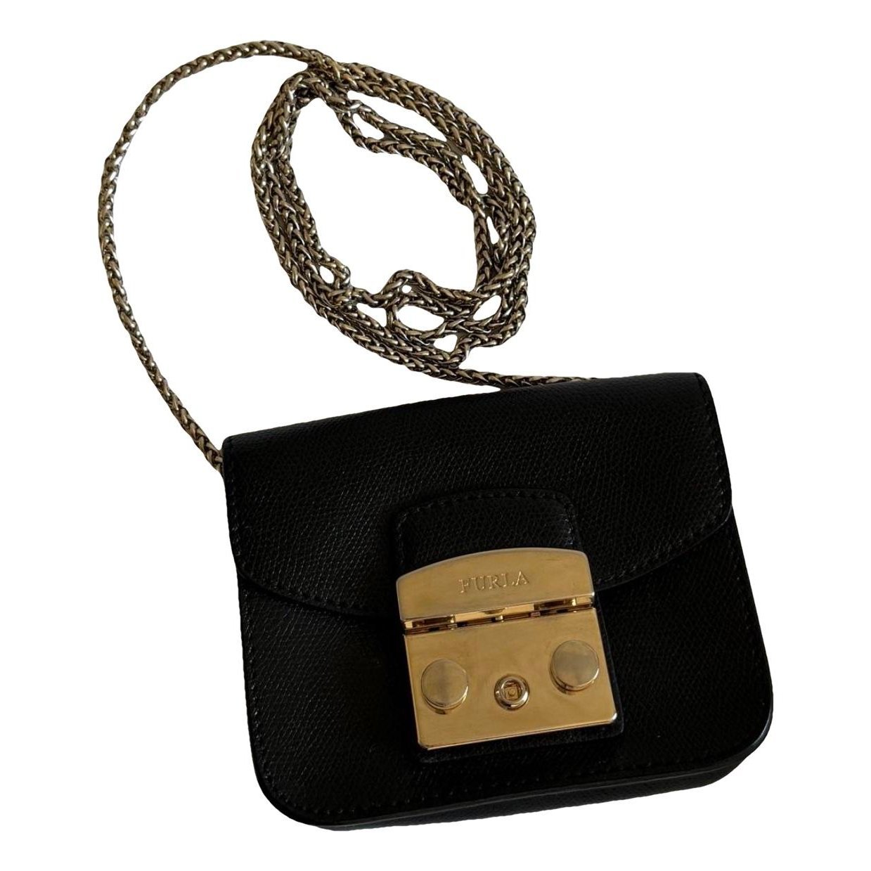 Metropolis leather clutch bag