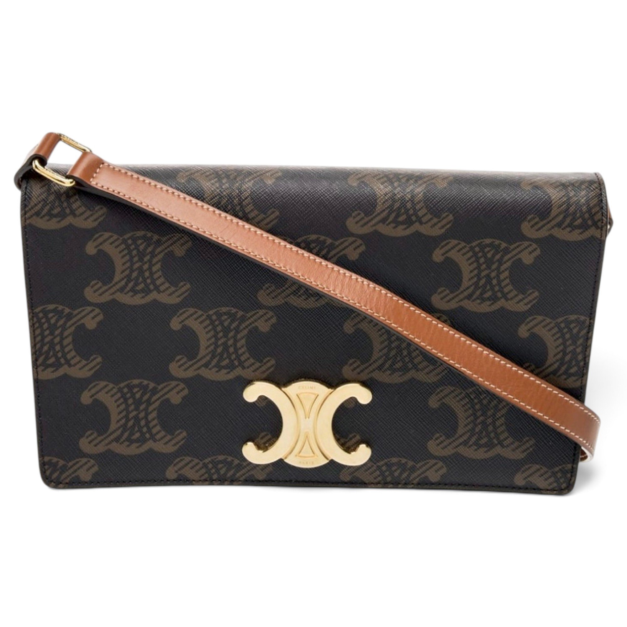 Triomphe leather handbag