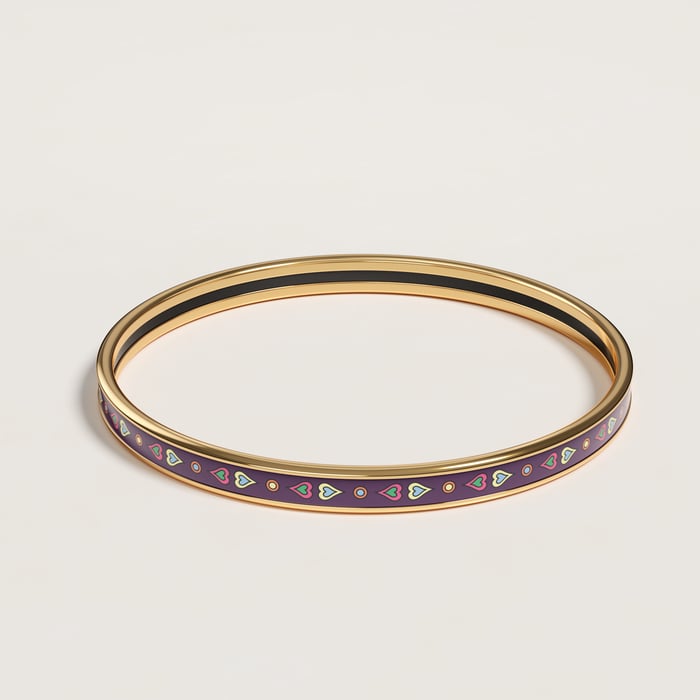 Casaque Harnais De Coeur Bangle