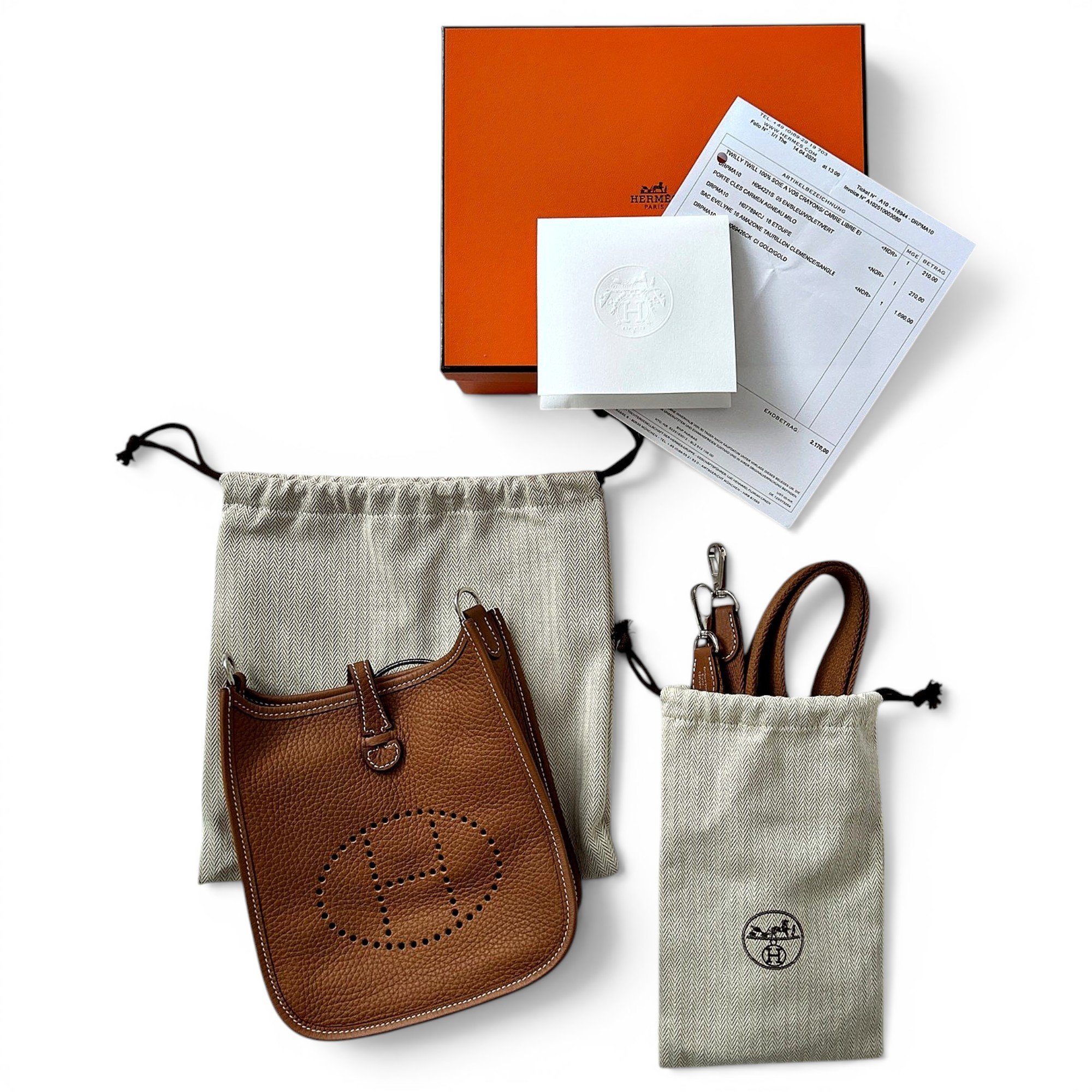 Mini Evelyne leather crossbody bag