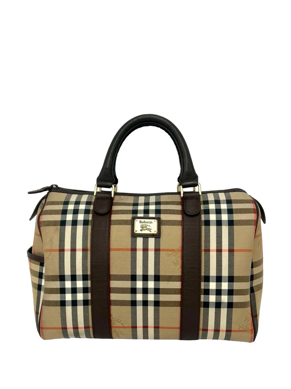 20th Century Haymarket Check Canvas boston bag