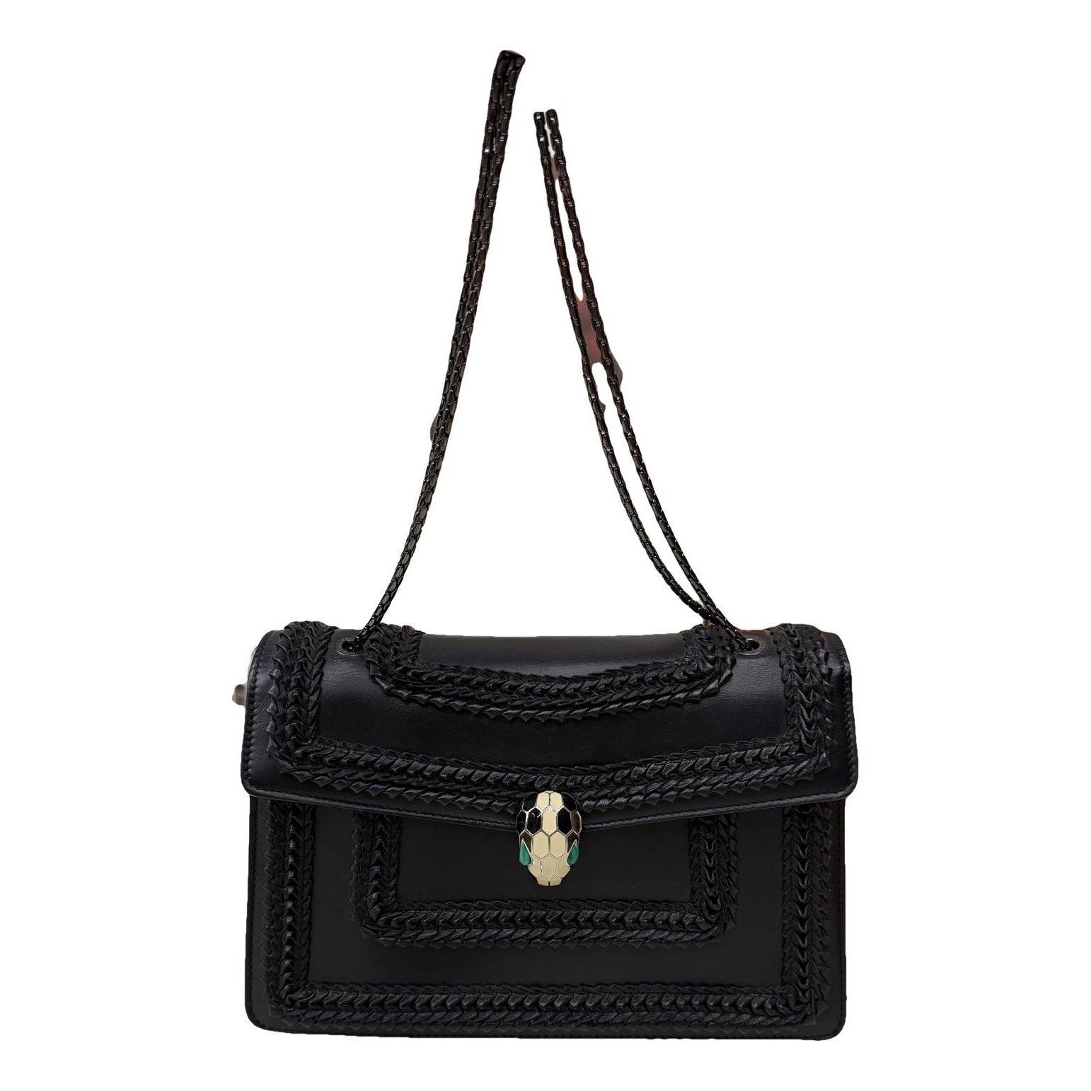Serpenti leather crossbody bag
