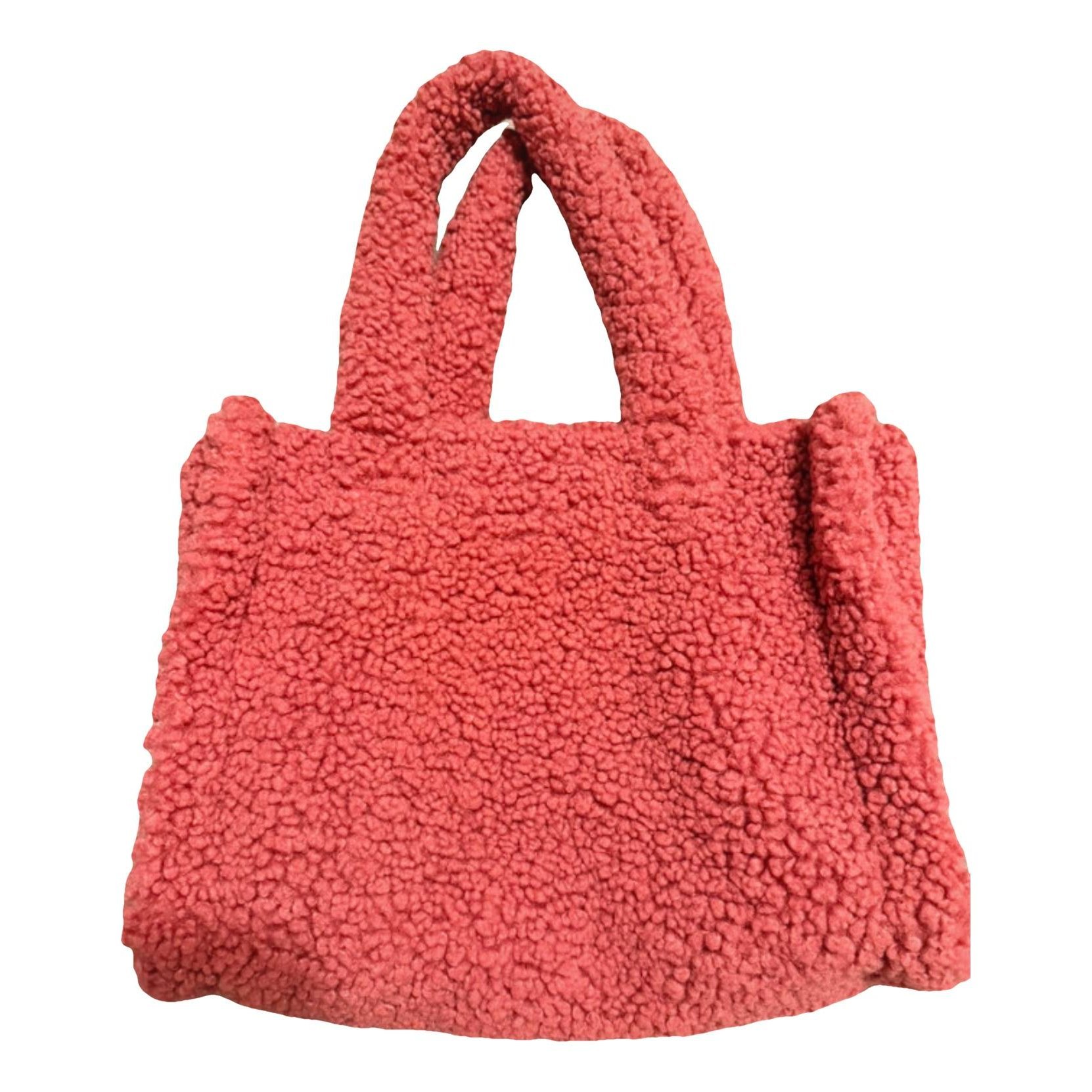 Faux fur tote