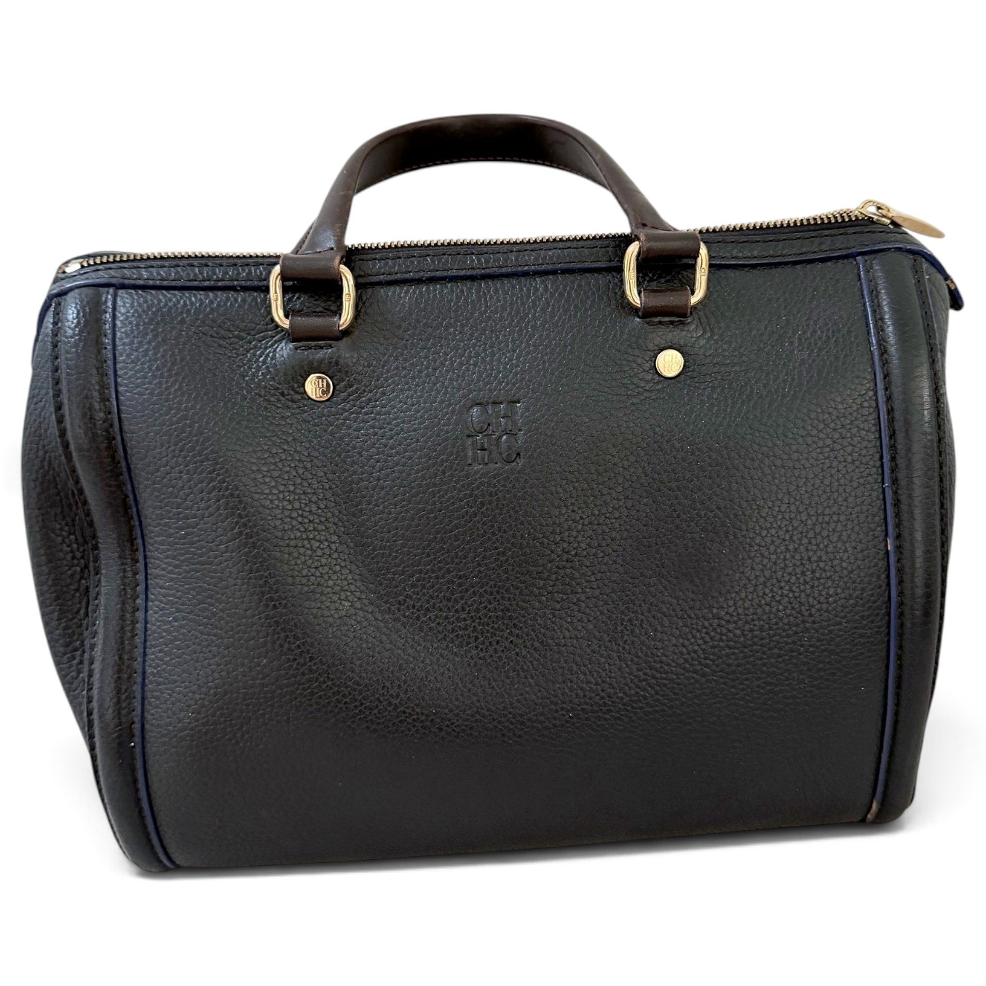 Leather bowling bag