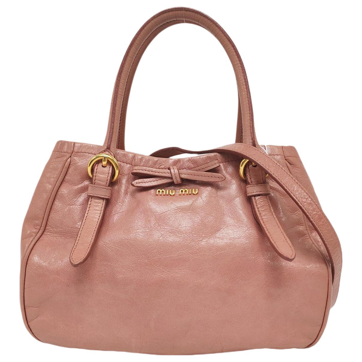 Bow bag leather handbag