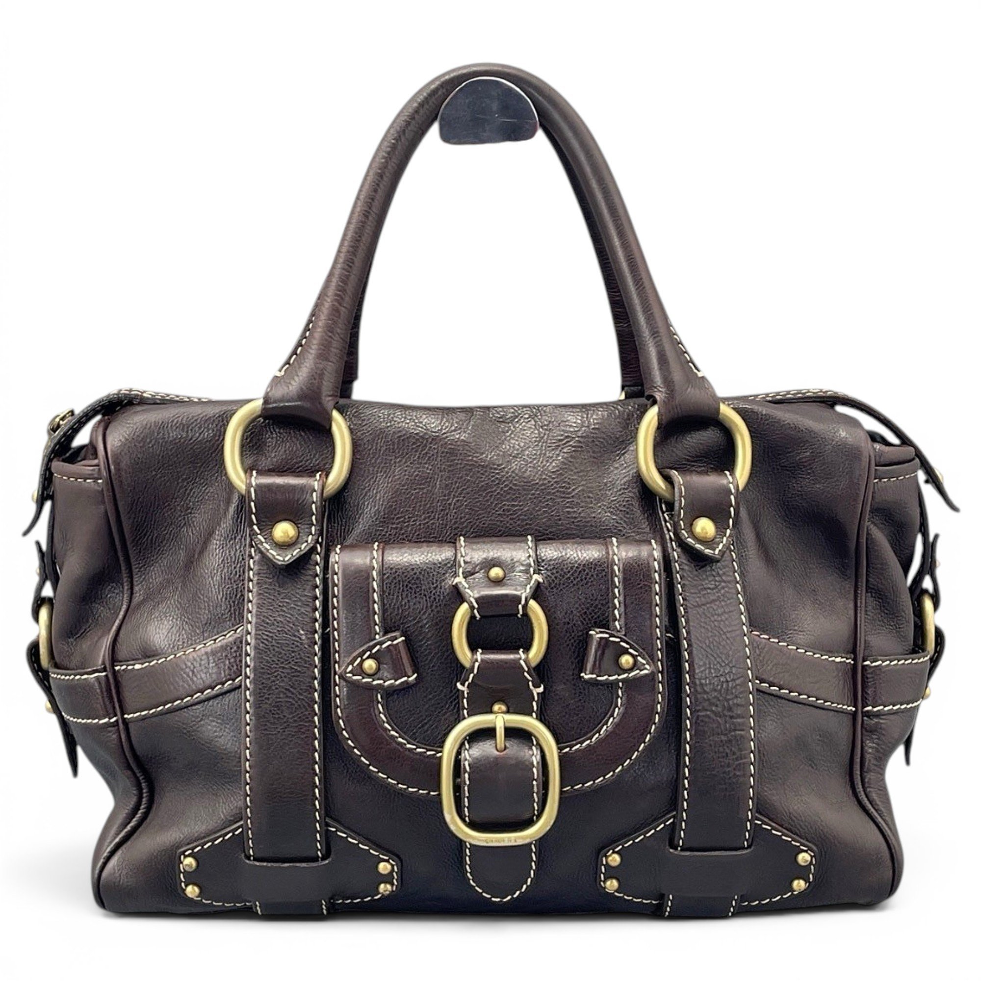 Leather handbag