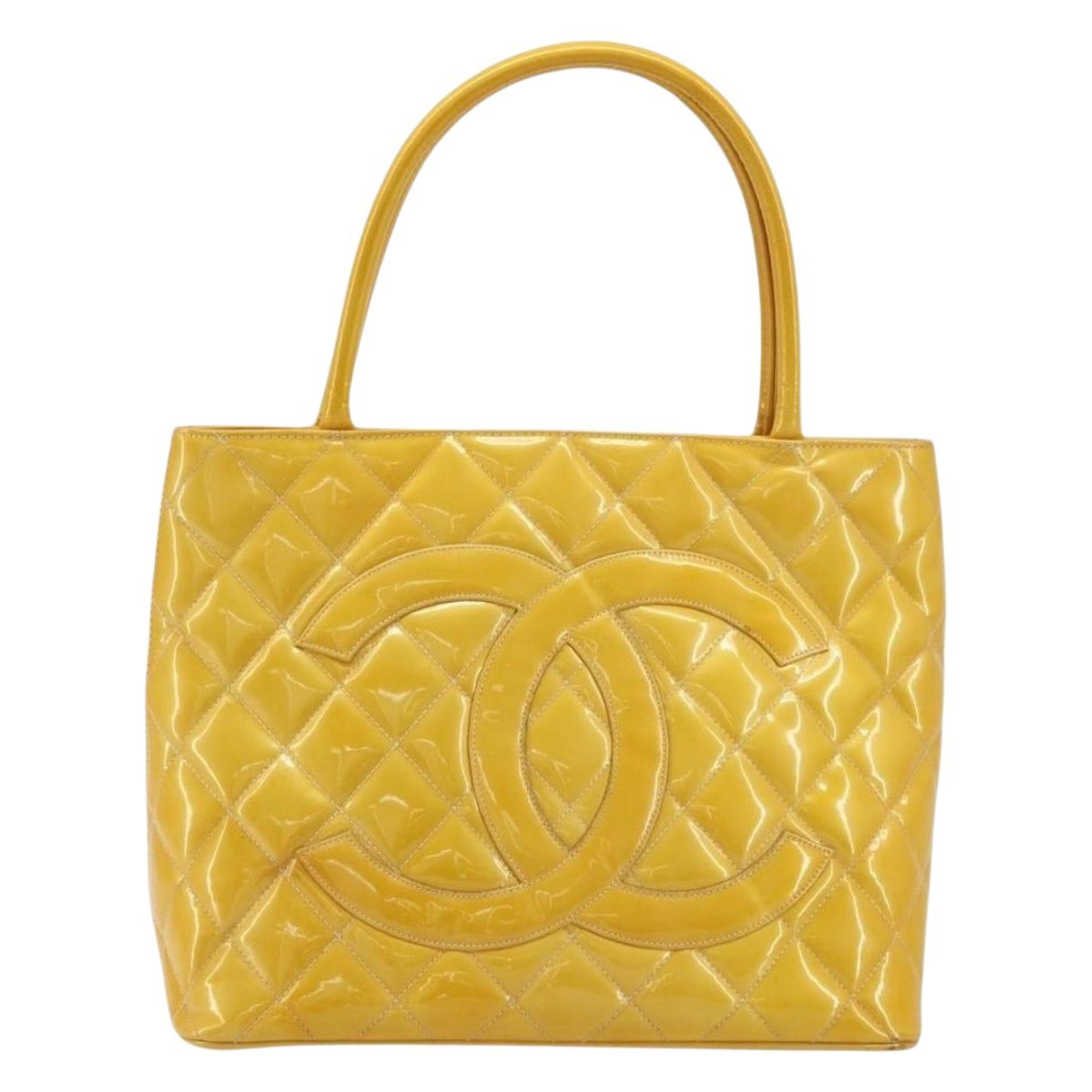 Patent leather tote