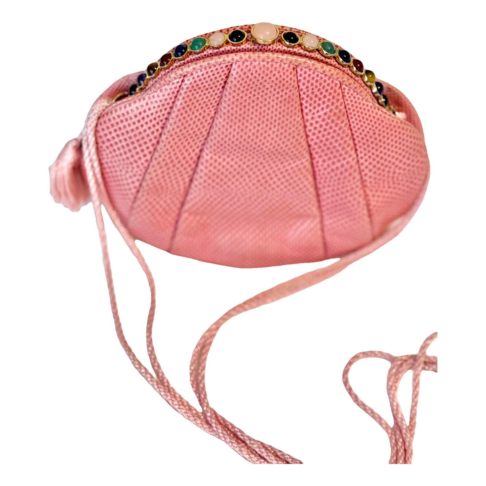 Lizard clutch bag