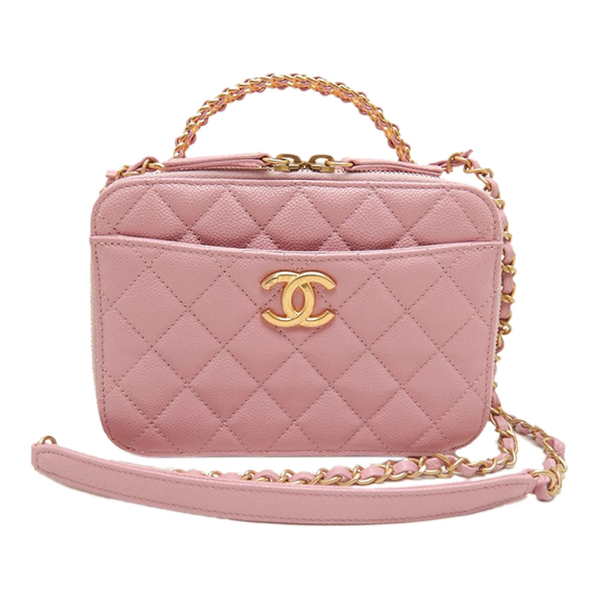 Vanity leather handbag