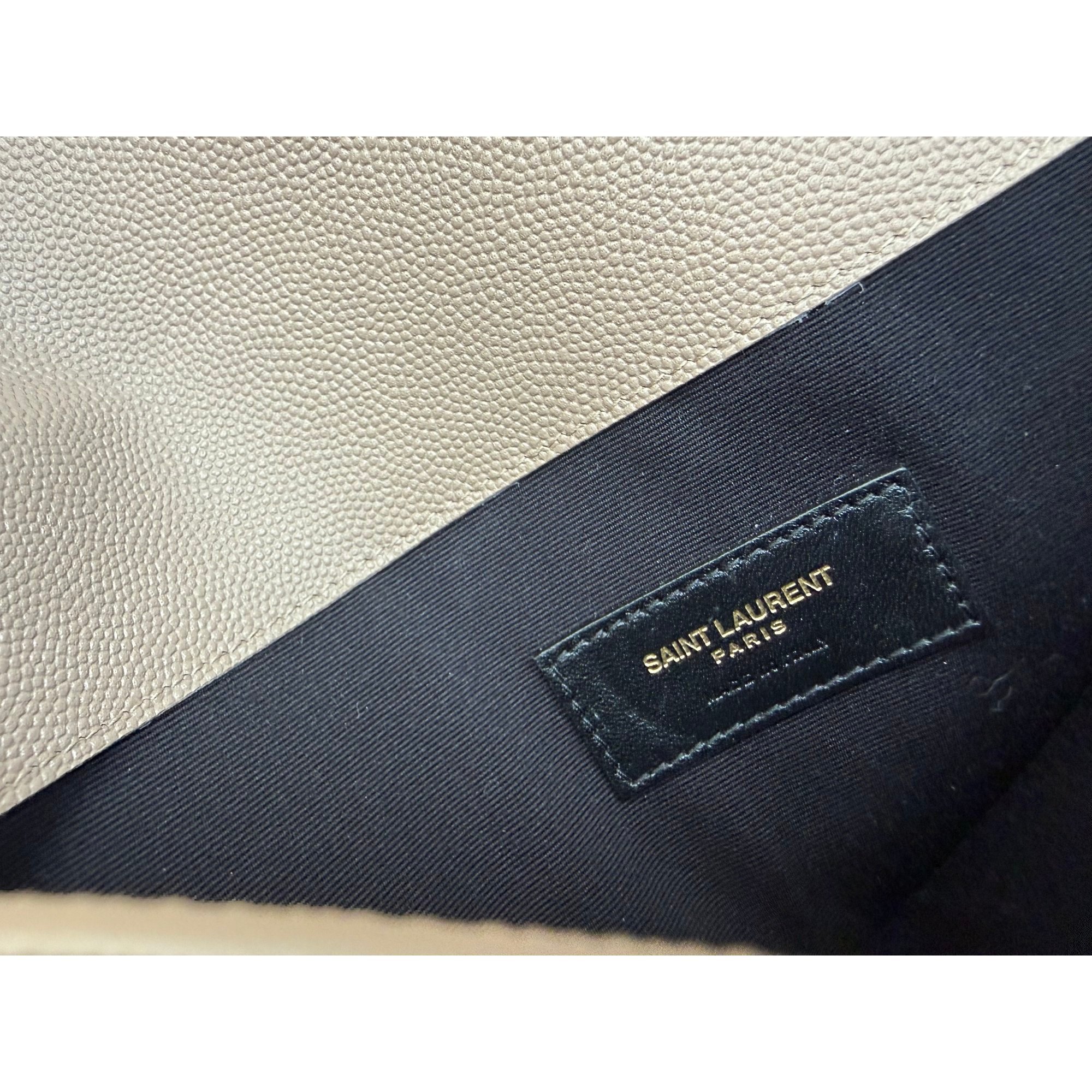 Uptown leather clutch bag