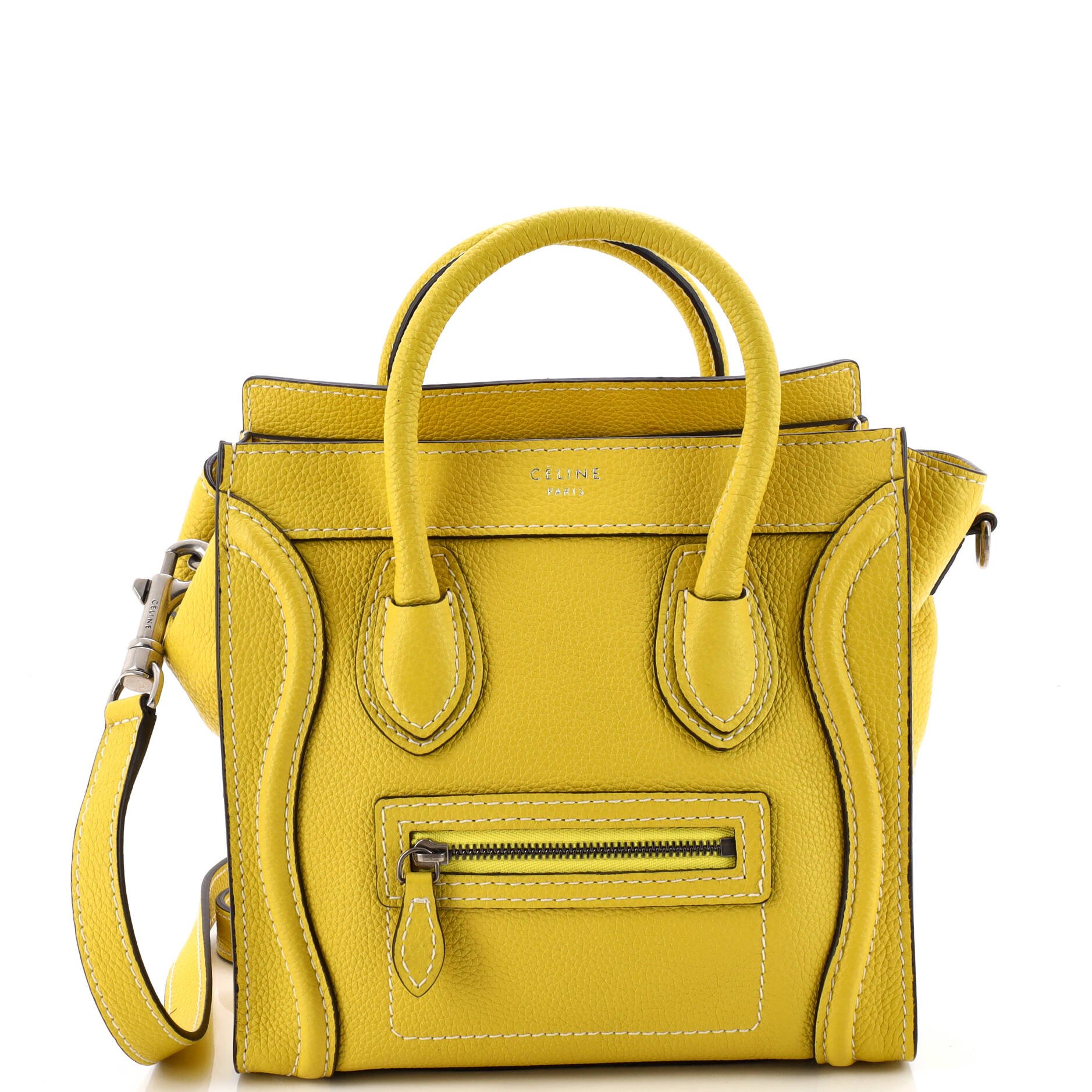 Luggage Bag Grainy Leather Nano