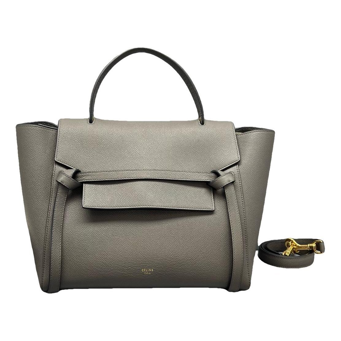 Belt leather handbag