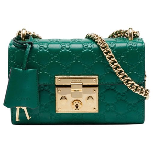 Padlock leather bag
