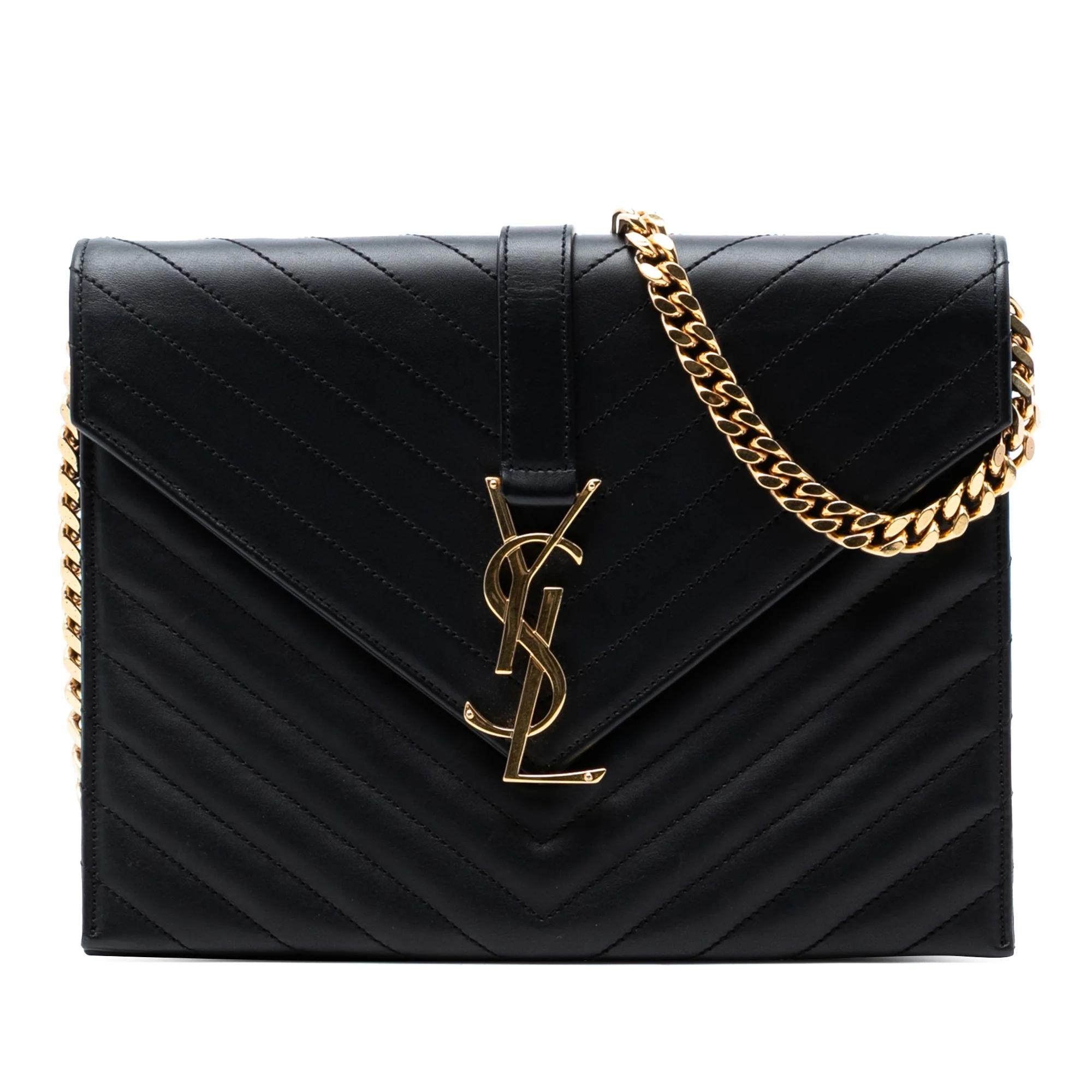 Envelope pony-style calfskin handbag