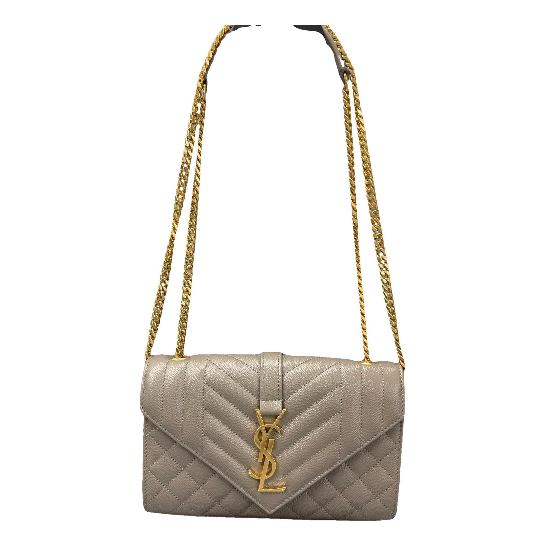 Envelope leather handbag