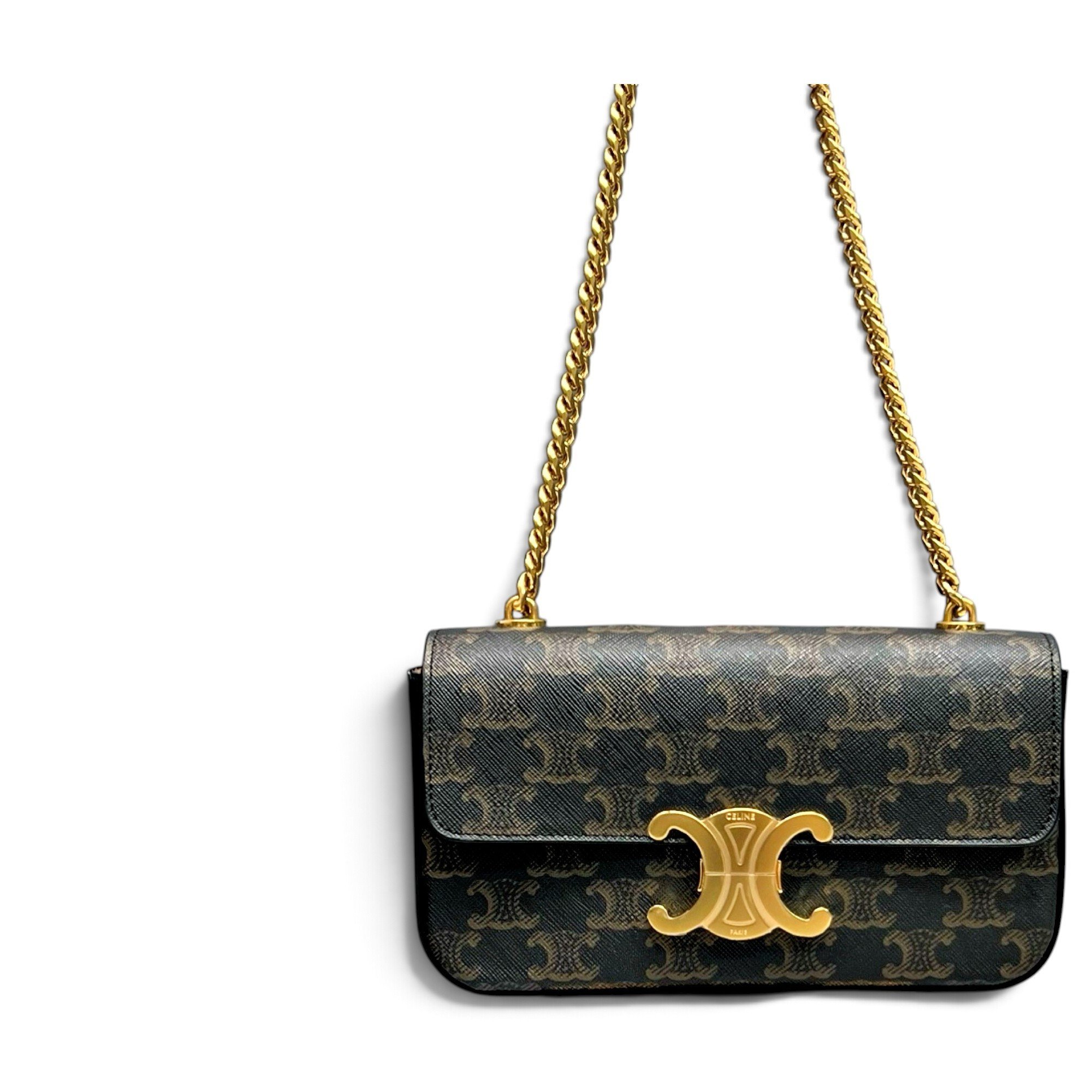 Triomphe leather handbag