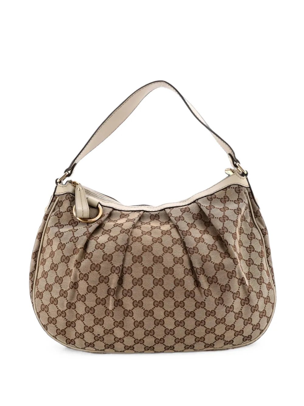 Sukey GG Canvas with Leather Medium hobo bag