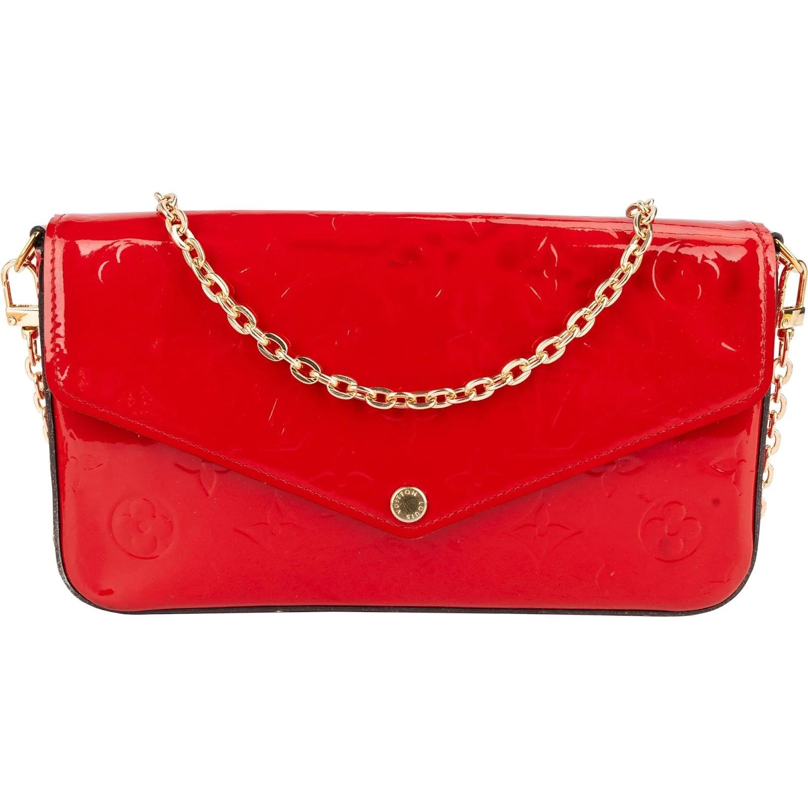 Louis Vuitton Félicie patent leather crossbody bag