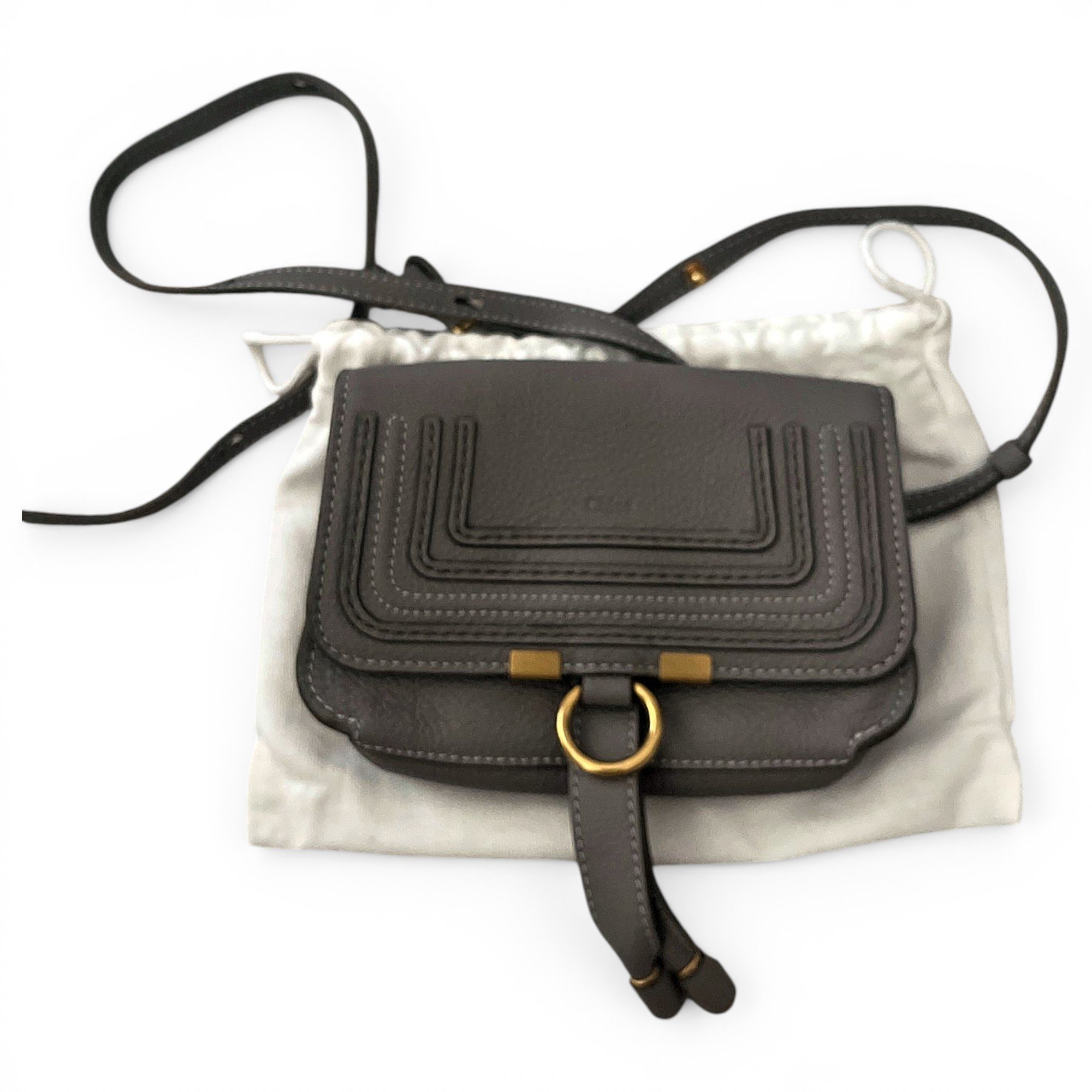 Leather clutch bag