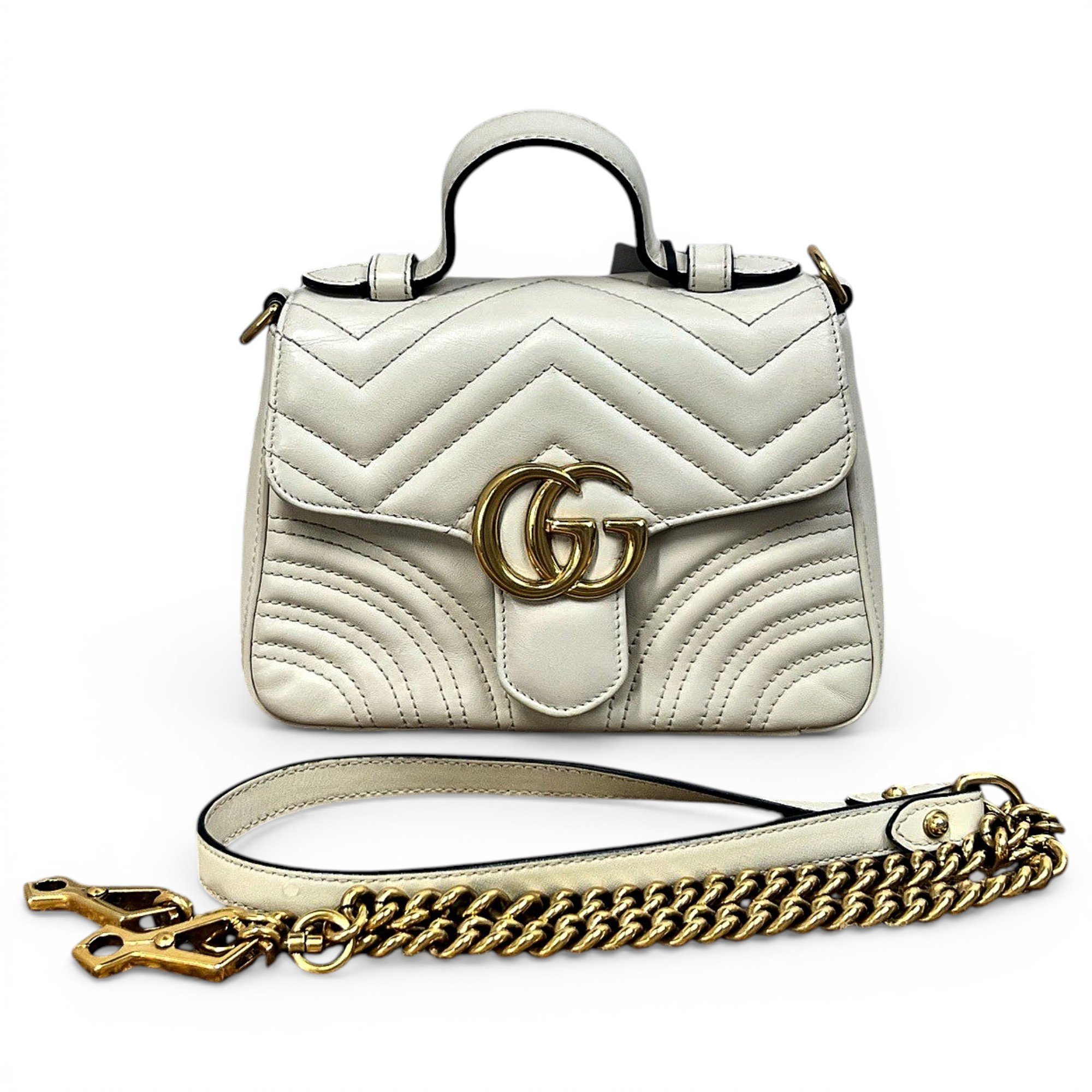 GG Marmont Flap leather handbag