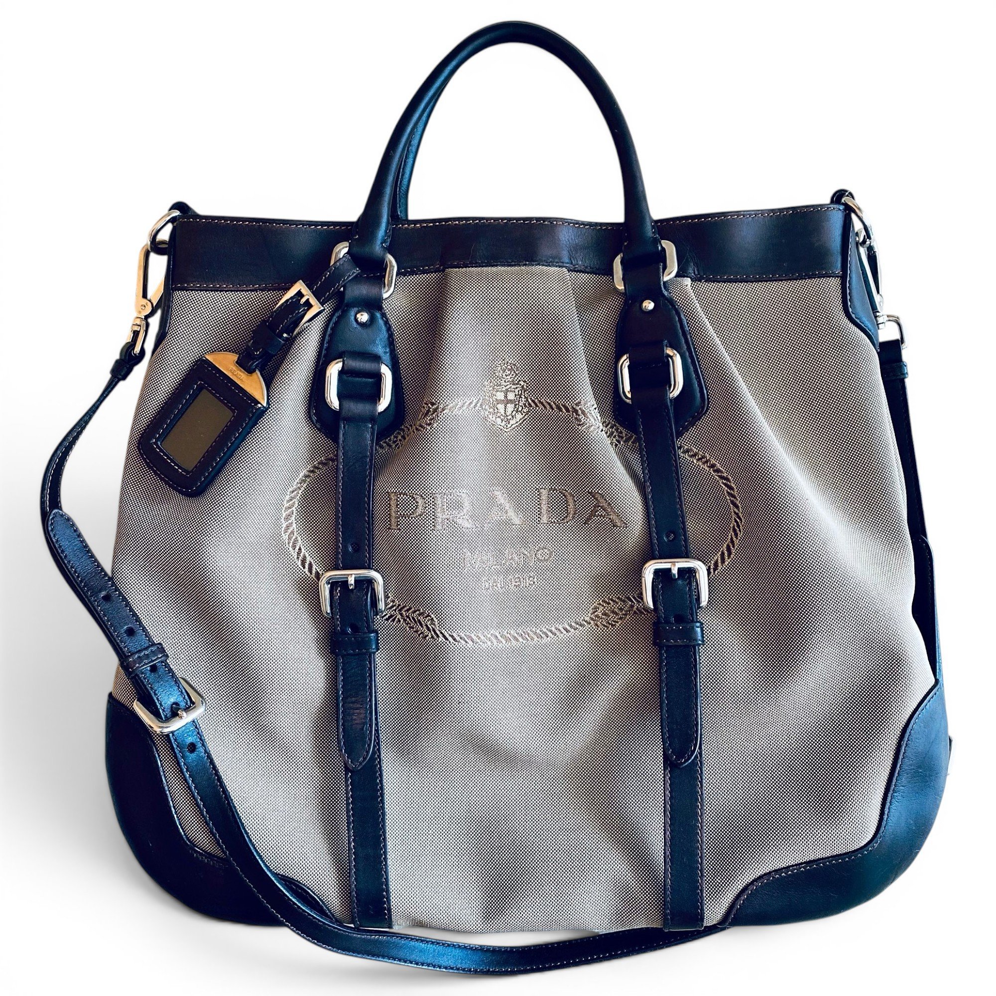 Leather tote