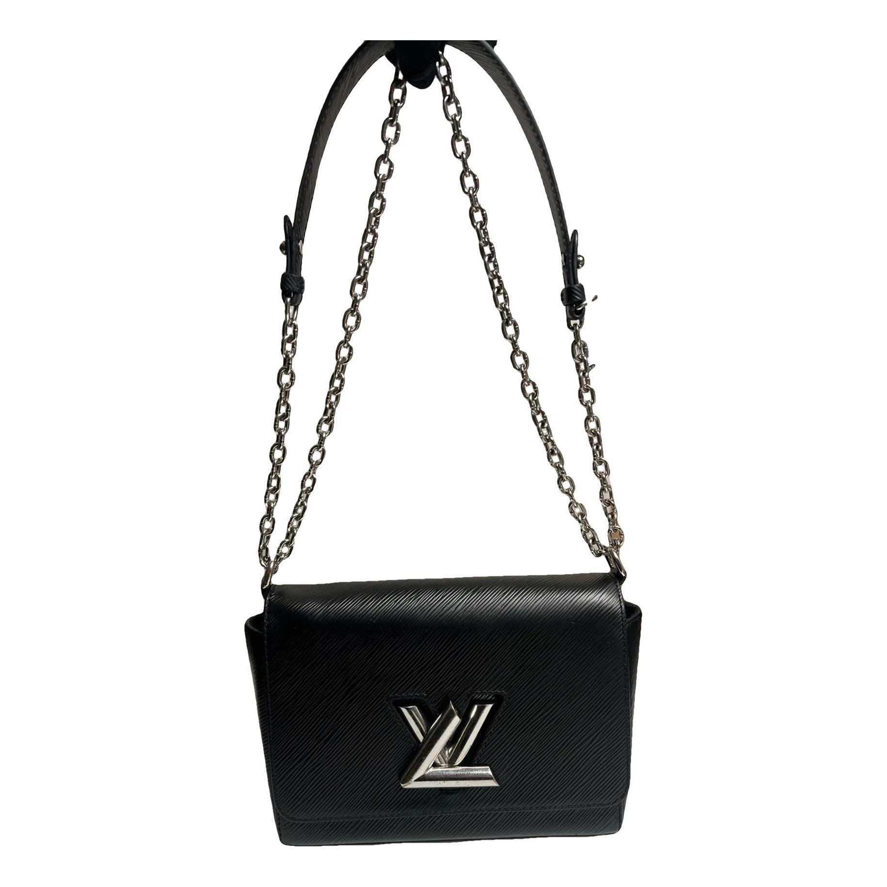 Twist leather crossbody bag