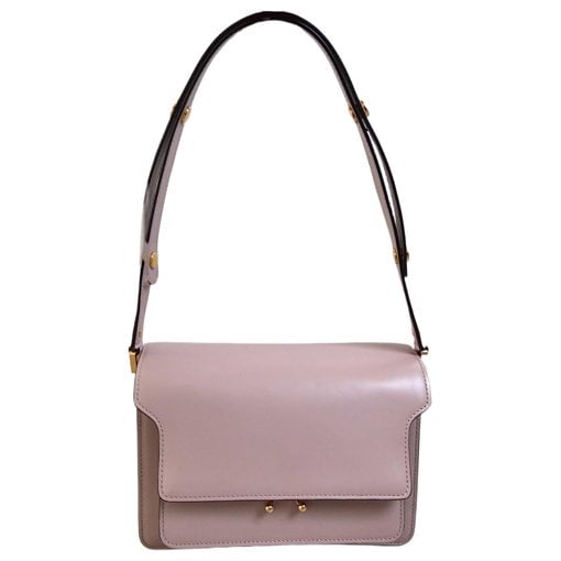 Trunk leather handbag